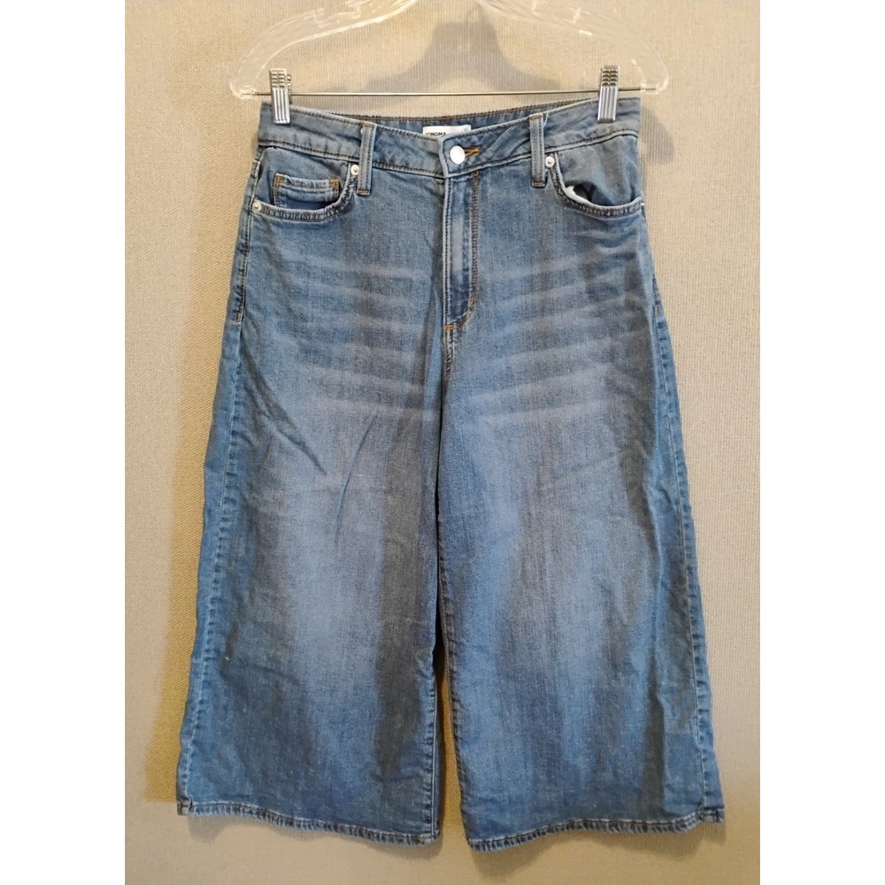 Sonoma Gaucho Distressed Jeans Size 12 30x21 & an 11.5" Rise